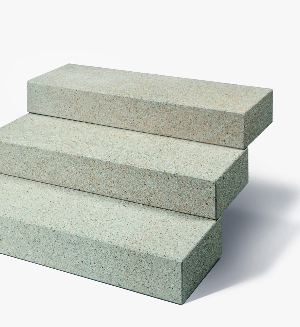 SELTRA NATURSTEINHANDEL GMBH ZENTRALE -  Stufe SOL gestockt 15x35x120cm gelb-grau Granit China