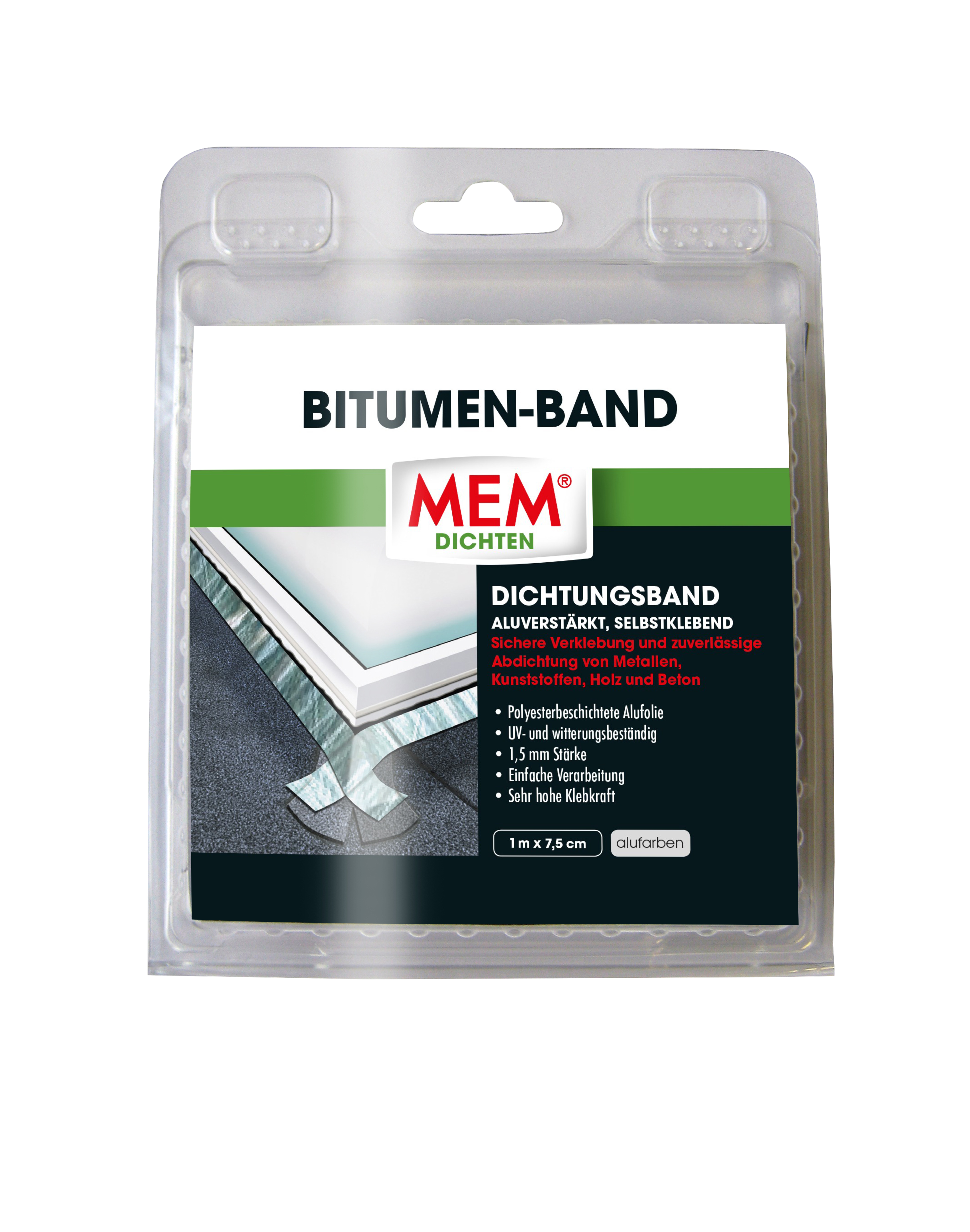 MEM BAUCHEMIE MEM Bitumen Band alu 7,5 cm x 1 m 