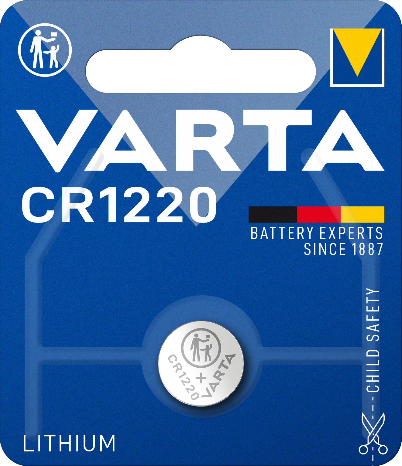 VARTA - Knopfzelle Elec. CR1220 3V Lithium 1er Varta im Blister