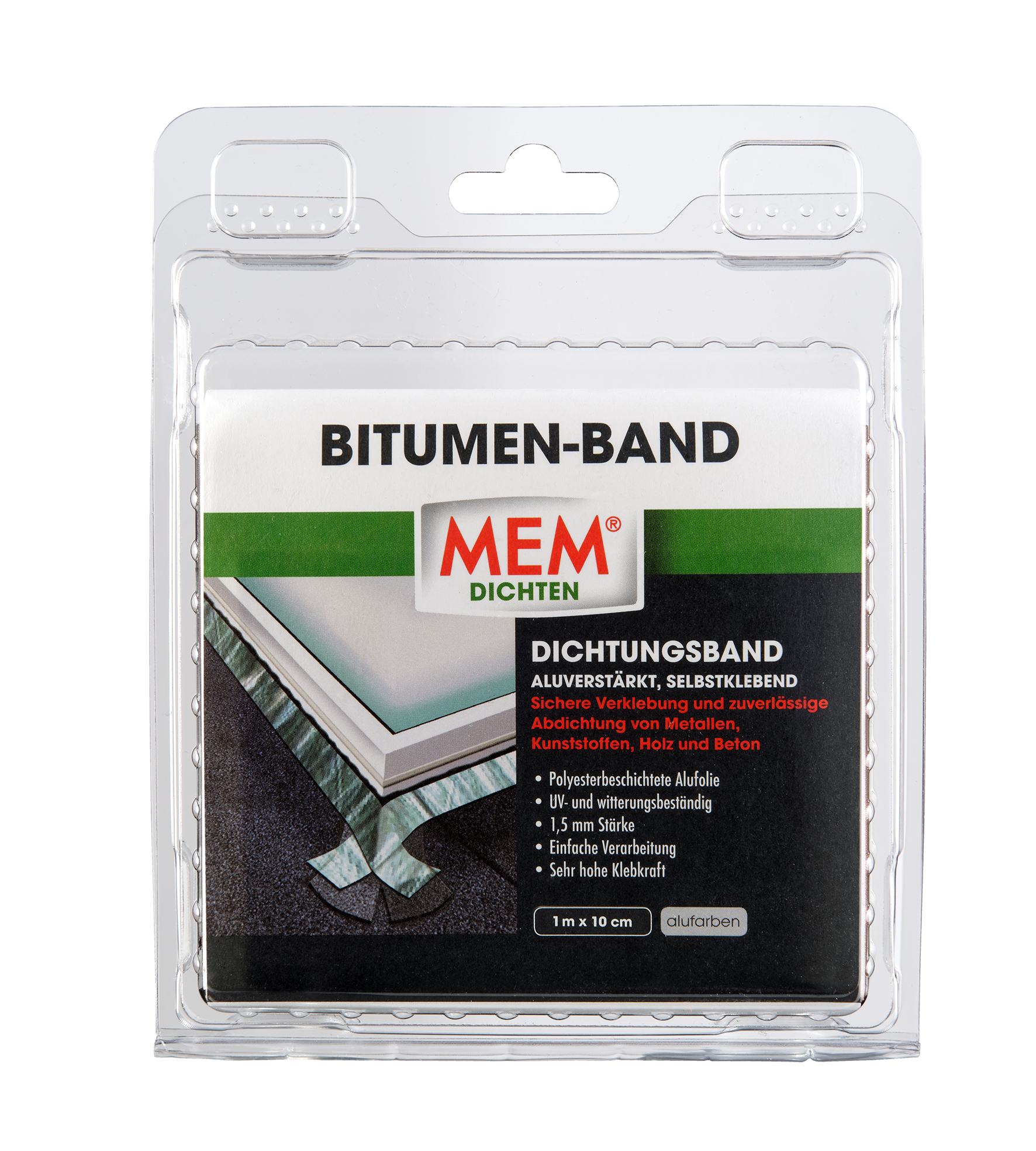 MEM BAUCHEMIE MEM Bitumen Band alu 10 cm x 1 m 