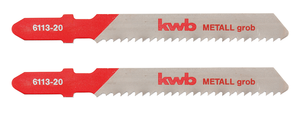 KWB BURMEISTER Stichsägeblätter HCS Metall grob 77 mm (2 Stück) kwb DIY