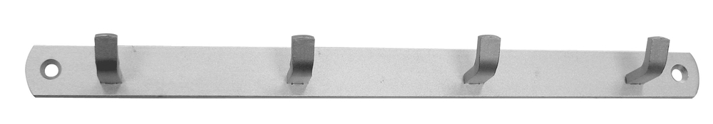 HSI Hakenleiste Alu silber eloxiert 270 mm mit 4 Haken