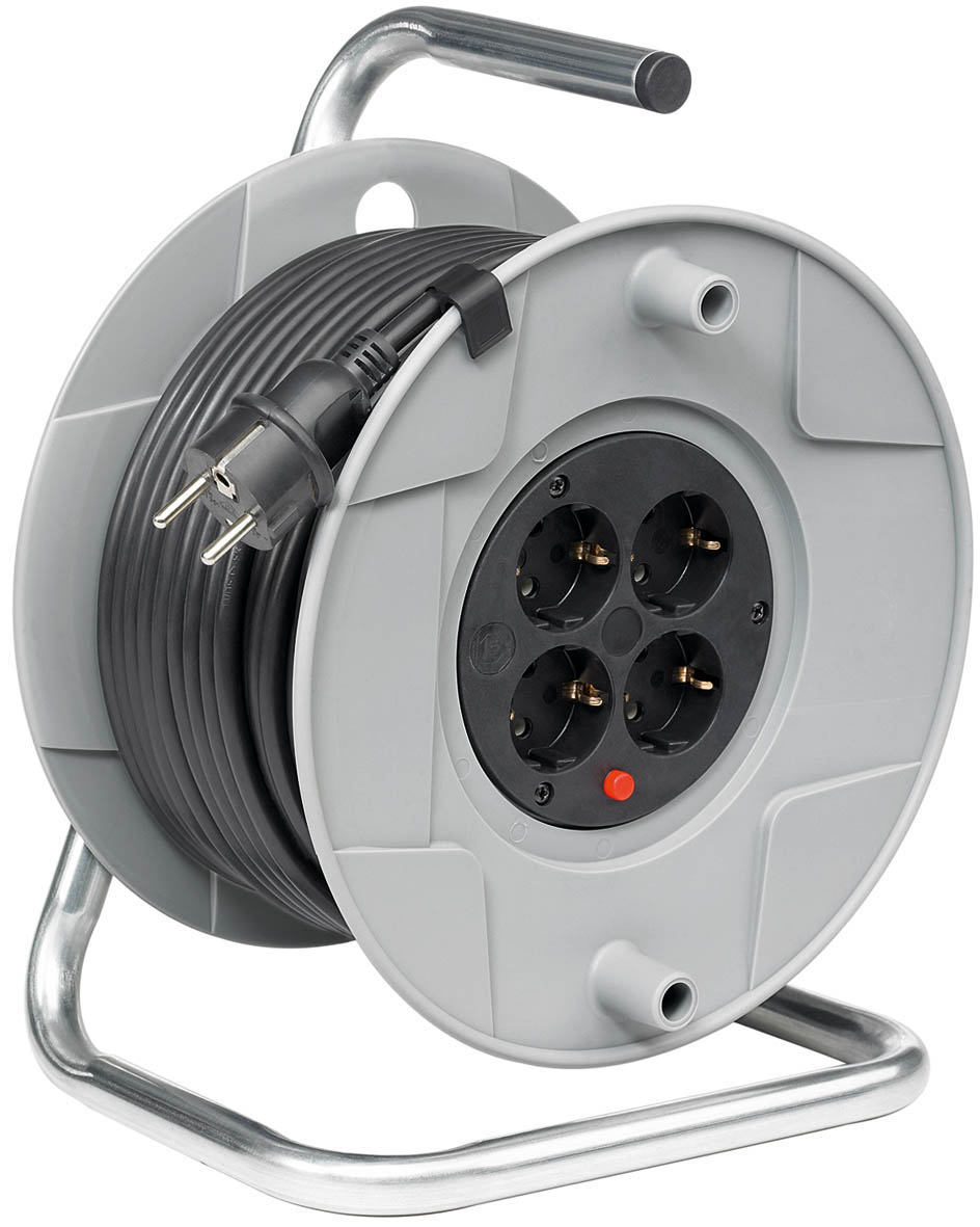 BAT GMBH & CO.KG Kabeltrommel H05VV-F3G1,5 25m 4Steckdose 