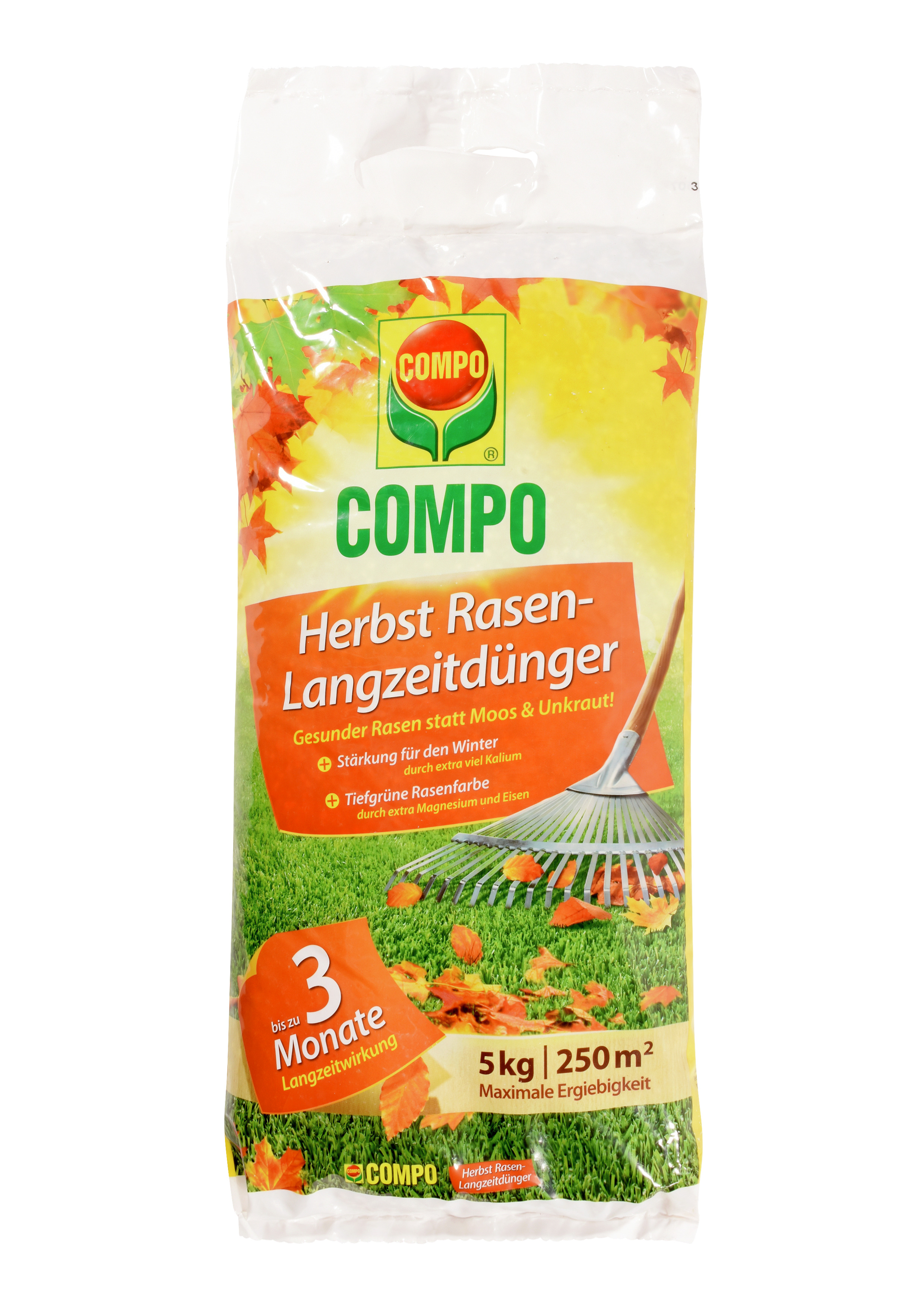 COMPO COMPO Herbst Rasen-Langzeitdünger 5kg Compo EREG für 250qm