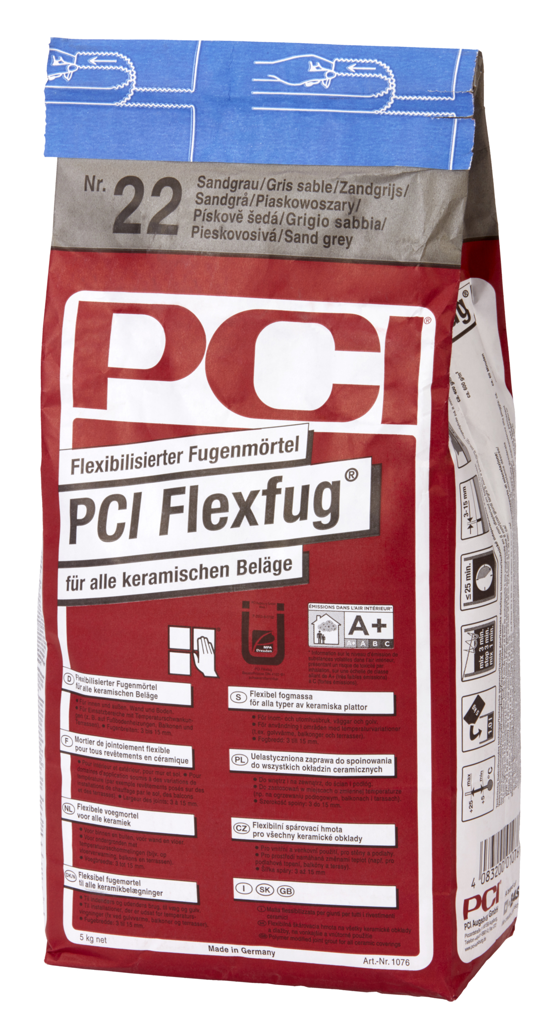ZL OST PCI Flexfug sandgrau Nr.22 5kg Flexibilisierter Fugenmörtel