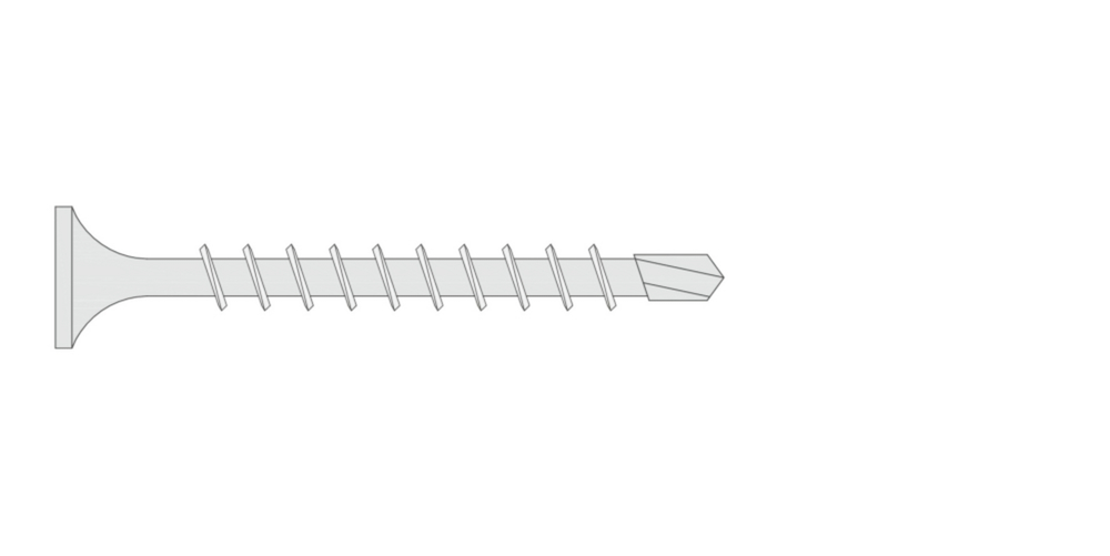 KNAUF GIPS, MARMORIT Knauf Schnellbauschrauben TB 3,5x55mm mit Bohrspitze, 1000 Stück