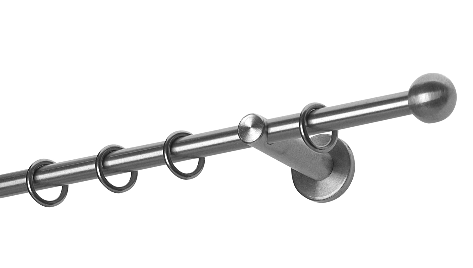 GARDINIA - Stilgarnitur Ball 16mm edelstahl 120cm edelstahl optik