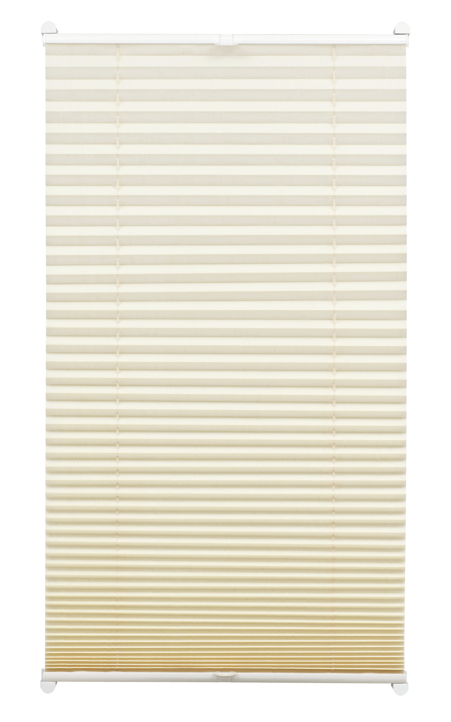 GARDINIA - Plissee Thermo EasyFix elfenb. 70x130cm mit 2 Bedienschienen