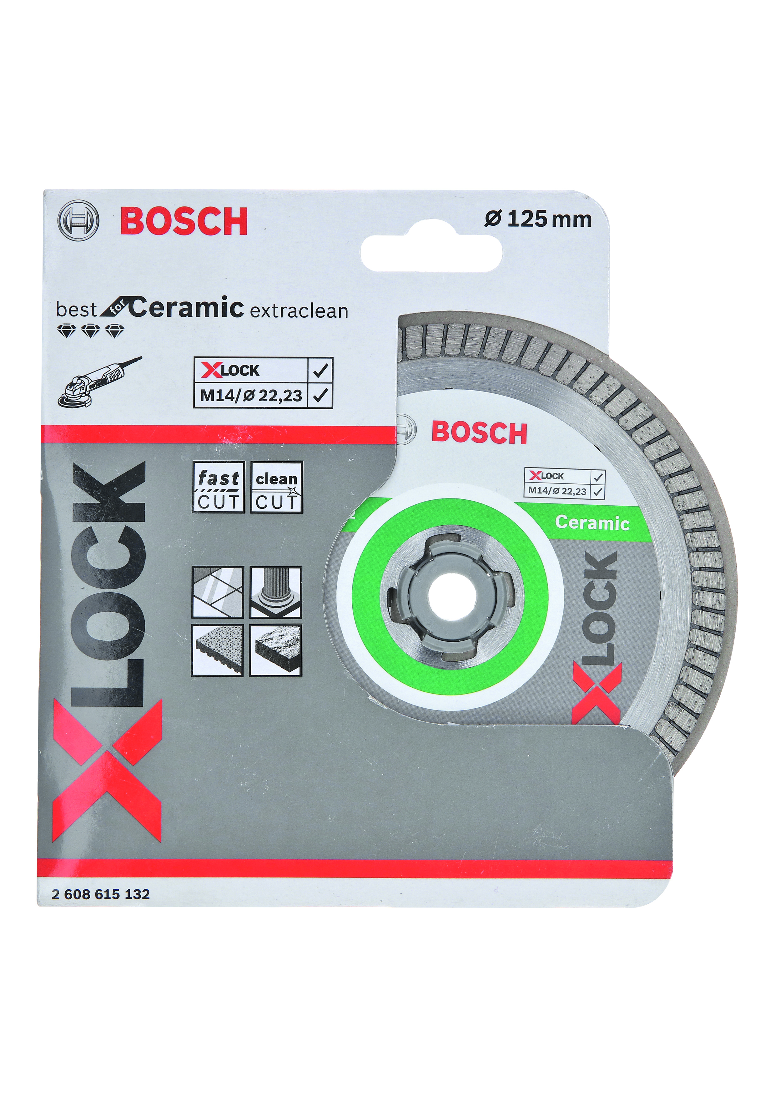 BOSCH Dia-Trennscheibe Bf Ceramic Ø125x22,23mm X-LOCK