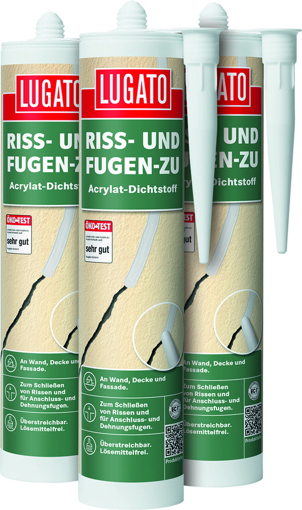 LUGATO CHEMIE Dichtstoff grau 310 ml Riß und Fugen zu 