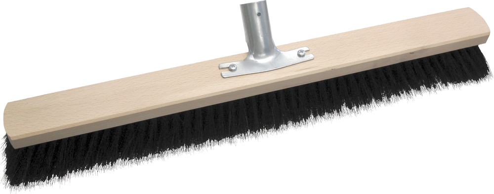 TRIUSO Saalbesen Naturhaar Buchenholz 80 cm Stielehalter 28 mm