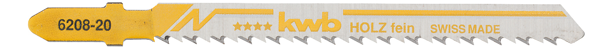 KWB BURMEISTER Stichsägeblätter HCS Holz fein 100 mm (5 Stück) kwb DIY