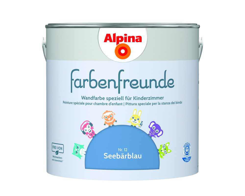 ALPINA FARBEN Wandfarbe Seebärblau 2,5L Alpina Farbenfreunde