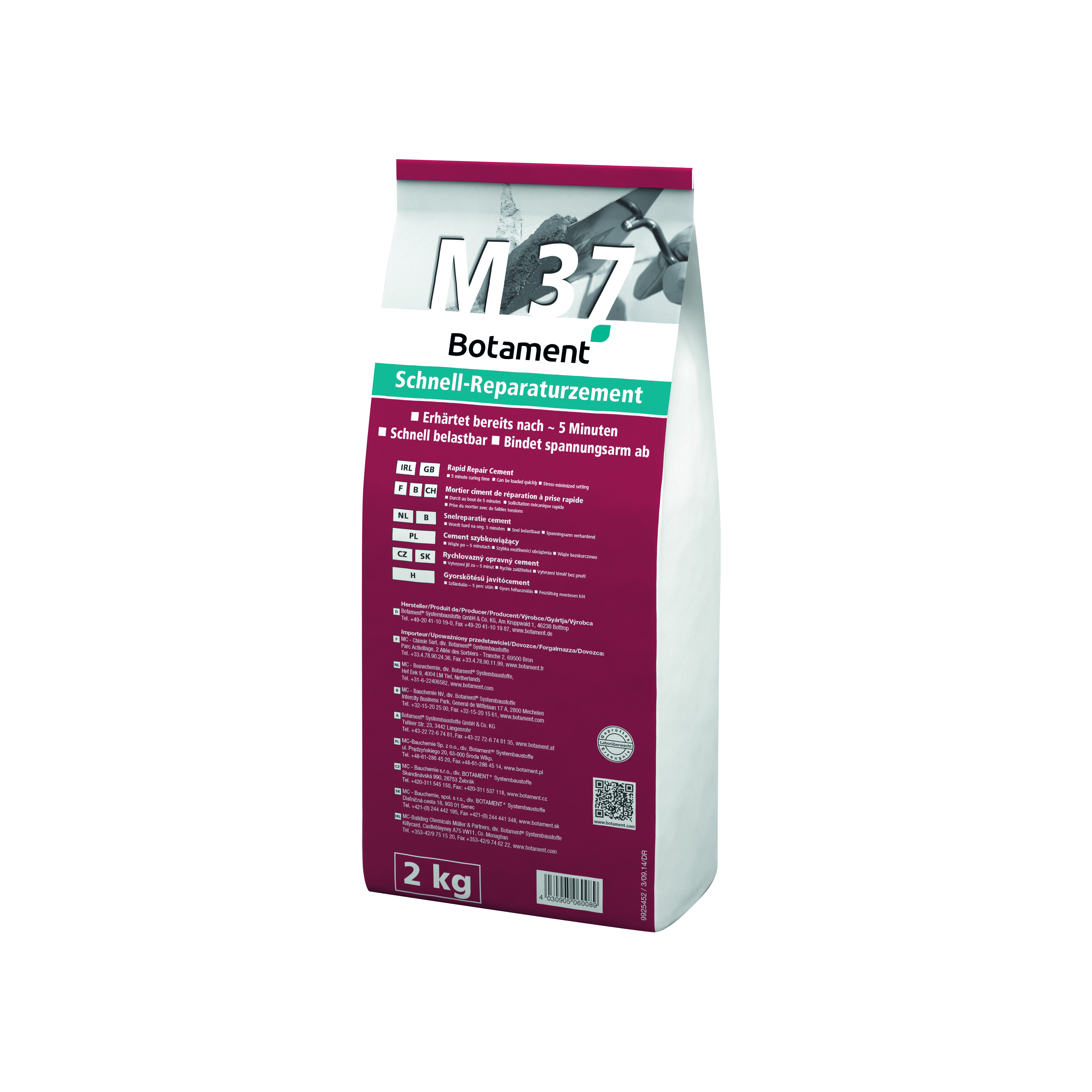 BOTAMENT BOTAMENT M 37 Schnellreparat.-Zement 2kg 