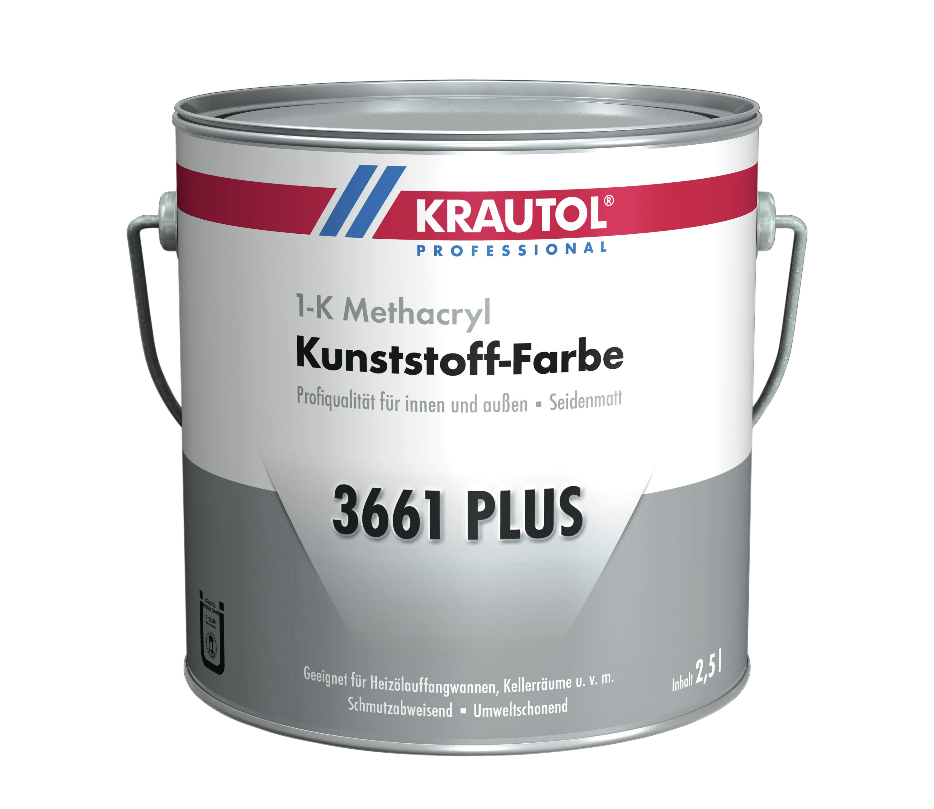 KRAUTOL Kunstst-Farbe 3661 Plus Basis 2 2,5l für Mischmaschine, zzgl. Tönzuschlag