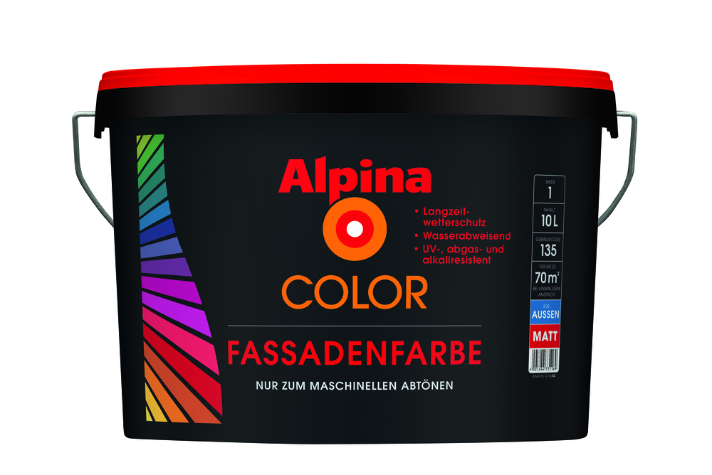 ALPINA FARBEN Fassadenfarbe Alpina COLOR Basis2 10L Color Tinting