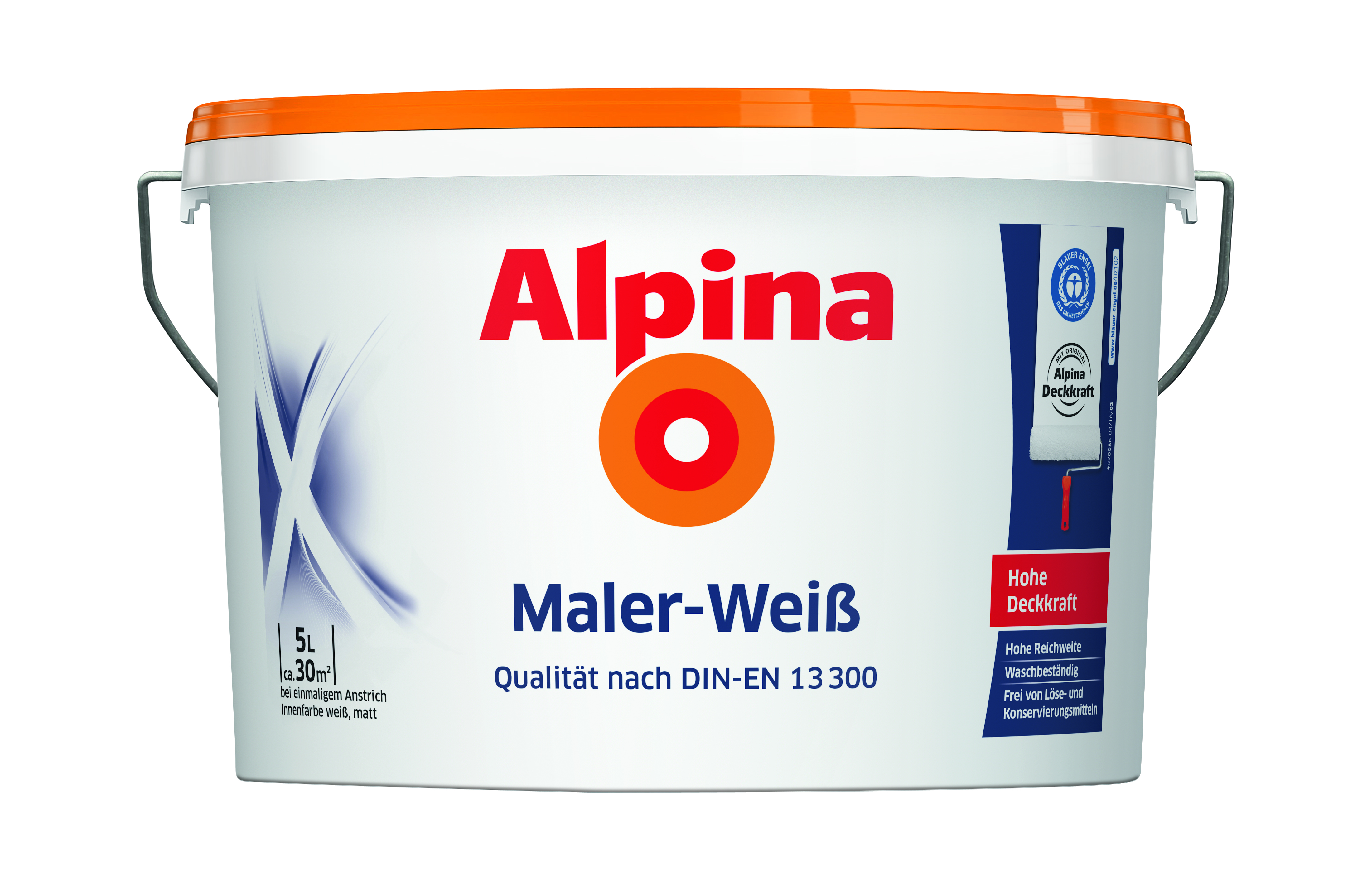 ALPINA FARBEN Alpina Malerweiß 5L konservierungsmittelfrei