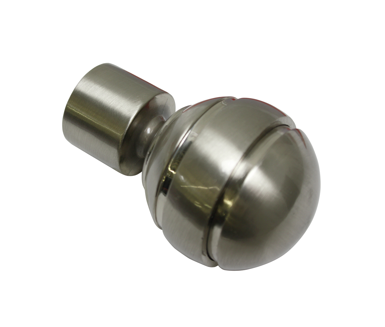 GARDINIA - Endknopf Kugel 20mm edelstahl-optik 
