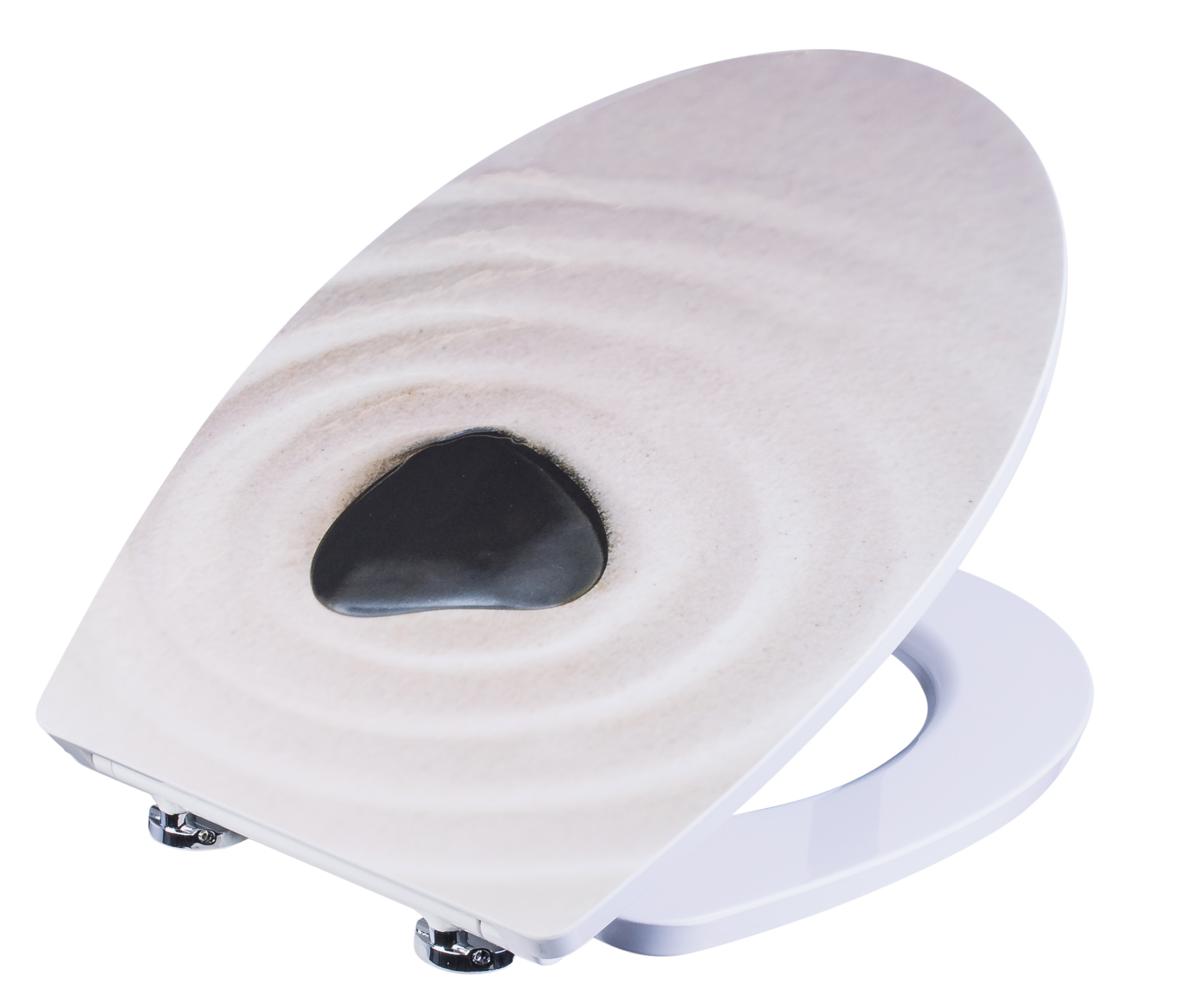 CONMETALL WC-Sitz Duroplast Relief Sand Herz 