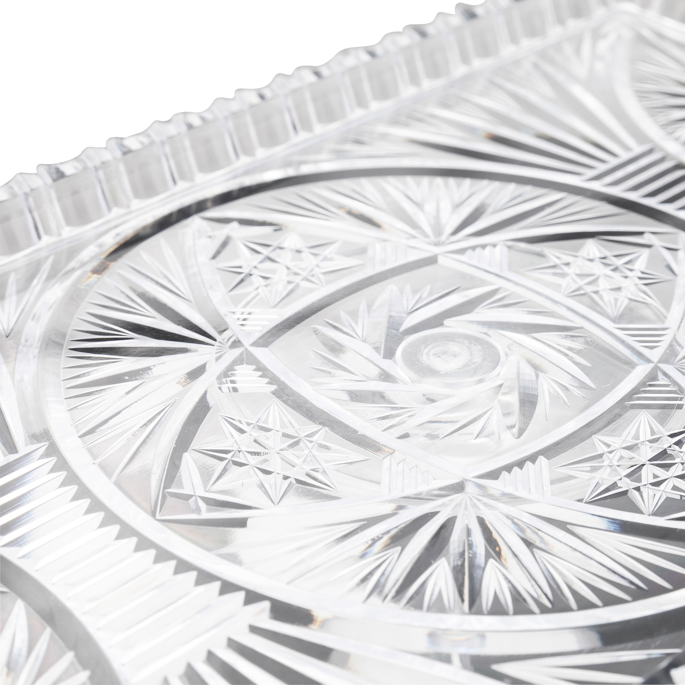  - WESEL Kuchenplatte eckig 34x17cm Plastkristall Top Hit