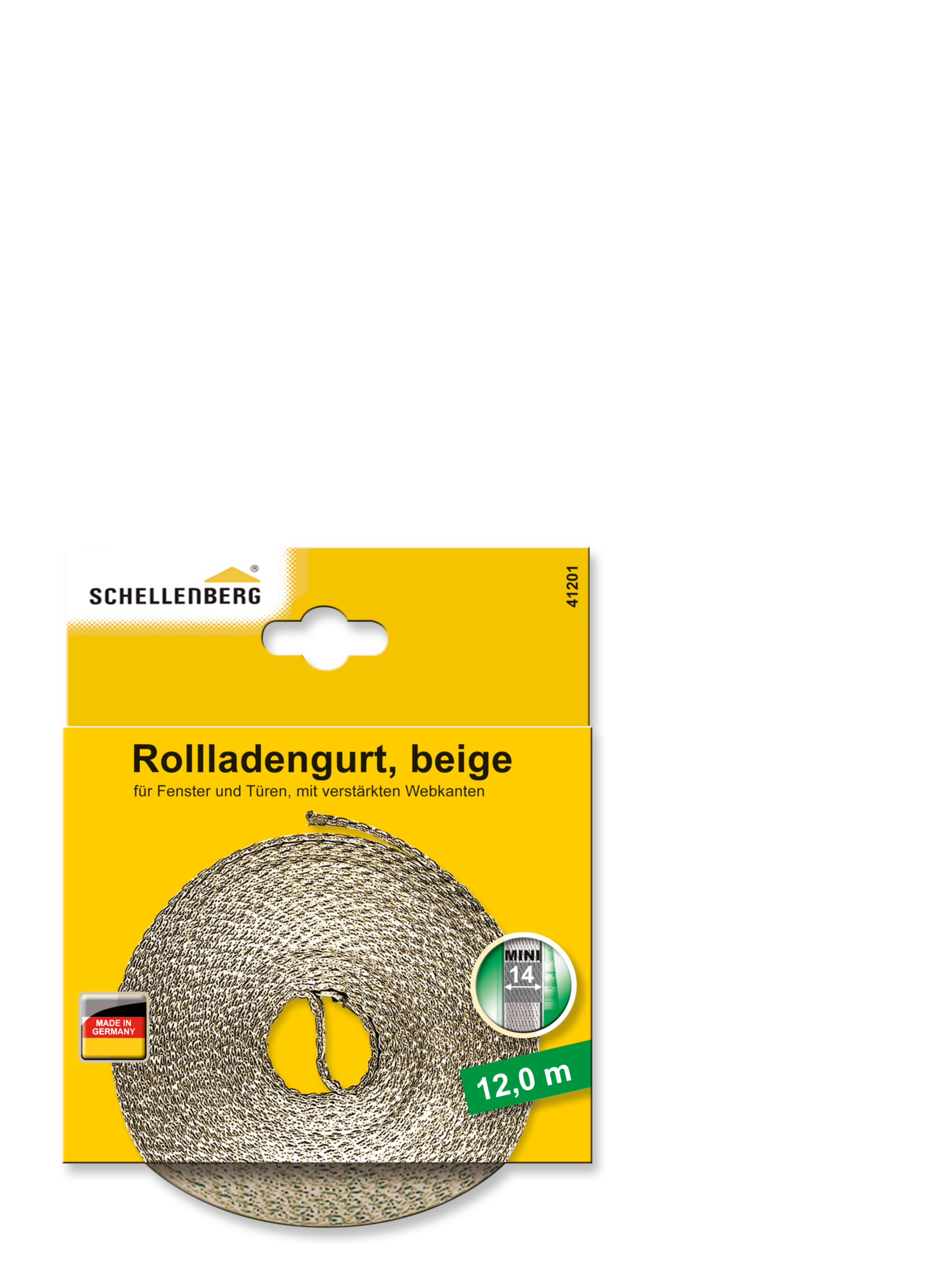 SCHELLENBERG Rollladengurt 14 mm/12,0 m beige 