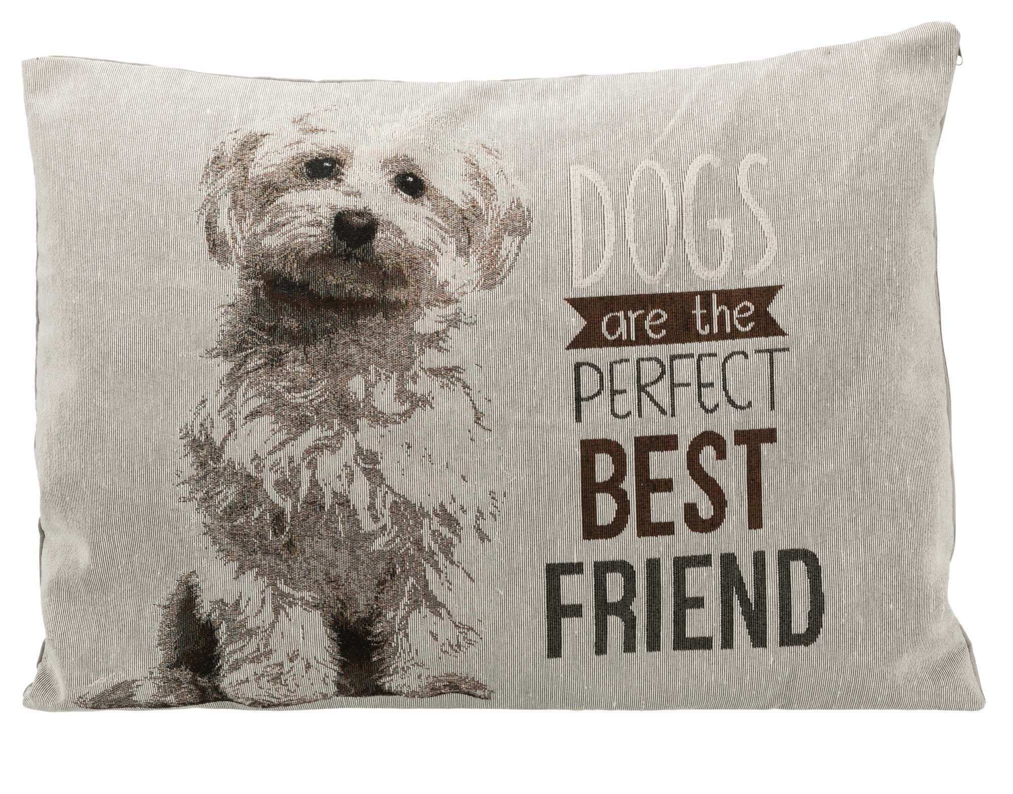 TRIXIE HEIMTIERBEDARF Kissen Chipo Malteser 60×48cm grau Hund