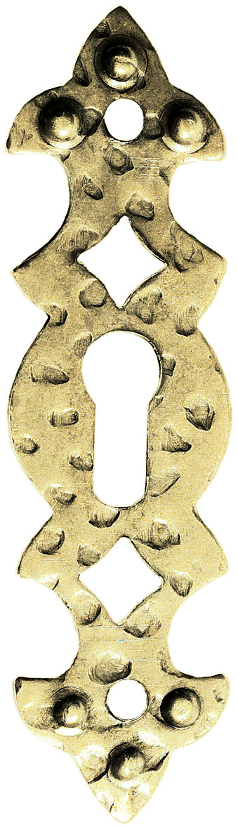 HSI Schlüsselschild Eisen brüniert 20x75 mm 