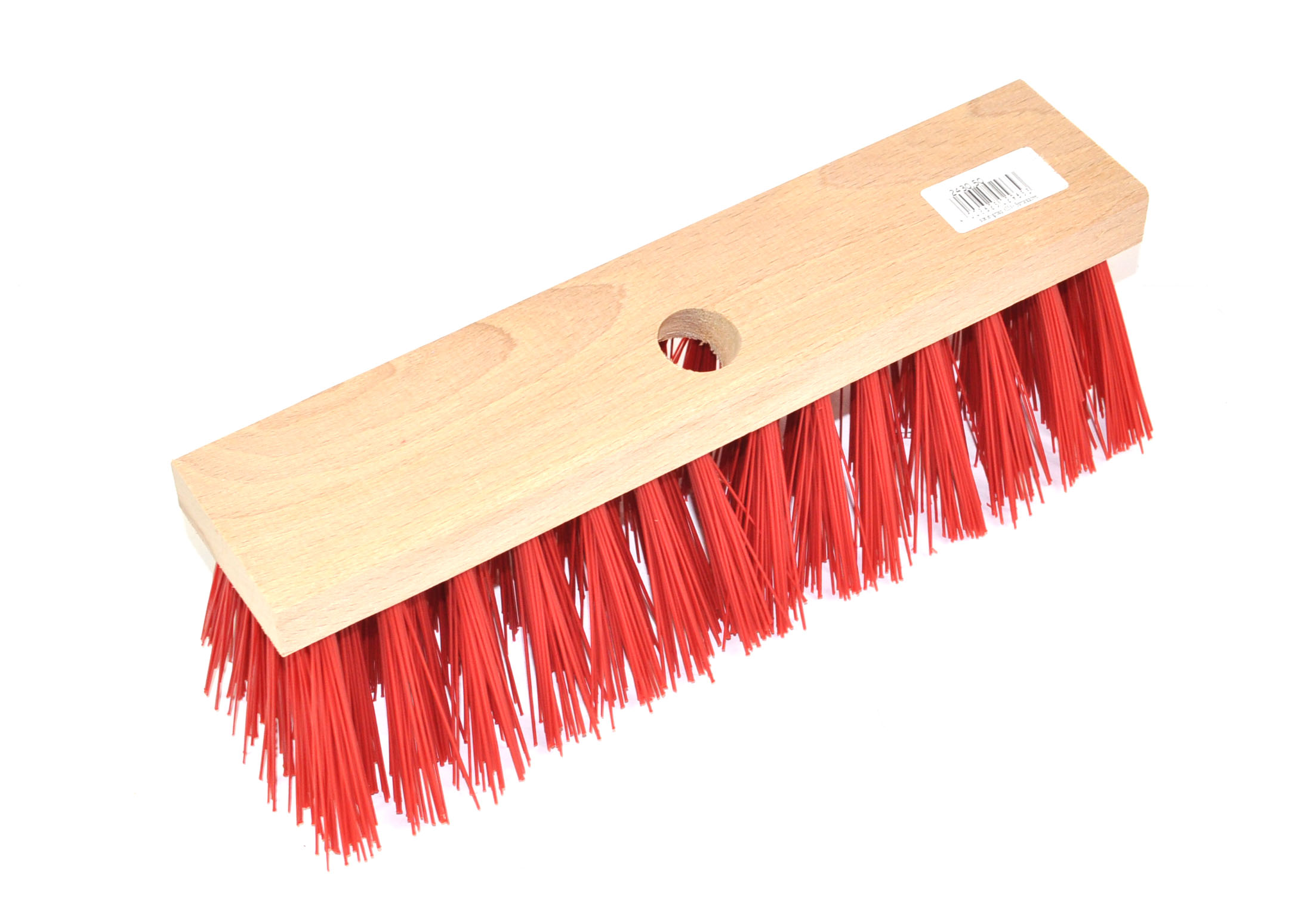 NESPOLI DEUTSCHLAND GMBH Straßenbesen Elaston 29cm Flachholz mit Stielloch 6/14 Reihen