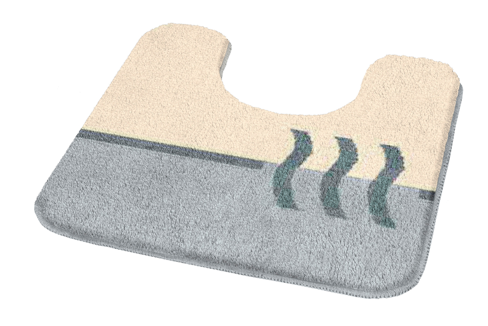 KLEINE WOLKE WC-Vorleger Fiesta Platin 50x50 cm 