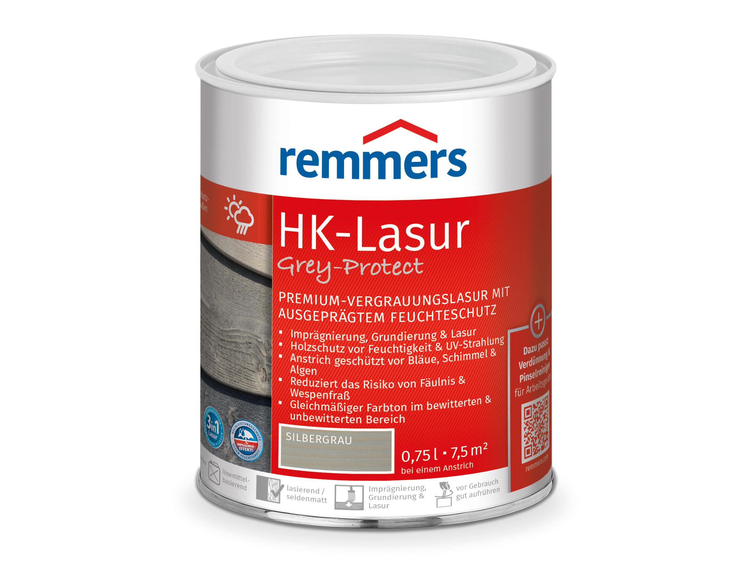 REMMERS BAUSTOFFTECHNIK GMBH HK-Lasur silbergrau0,75ll 