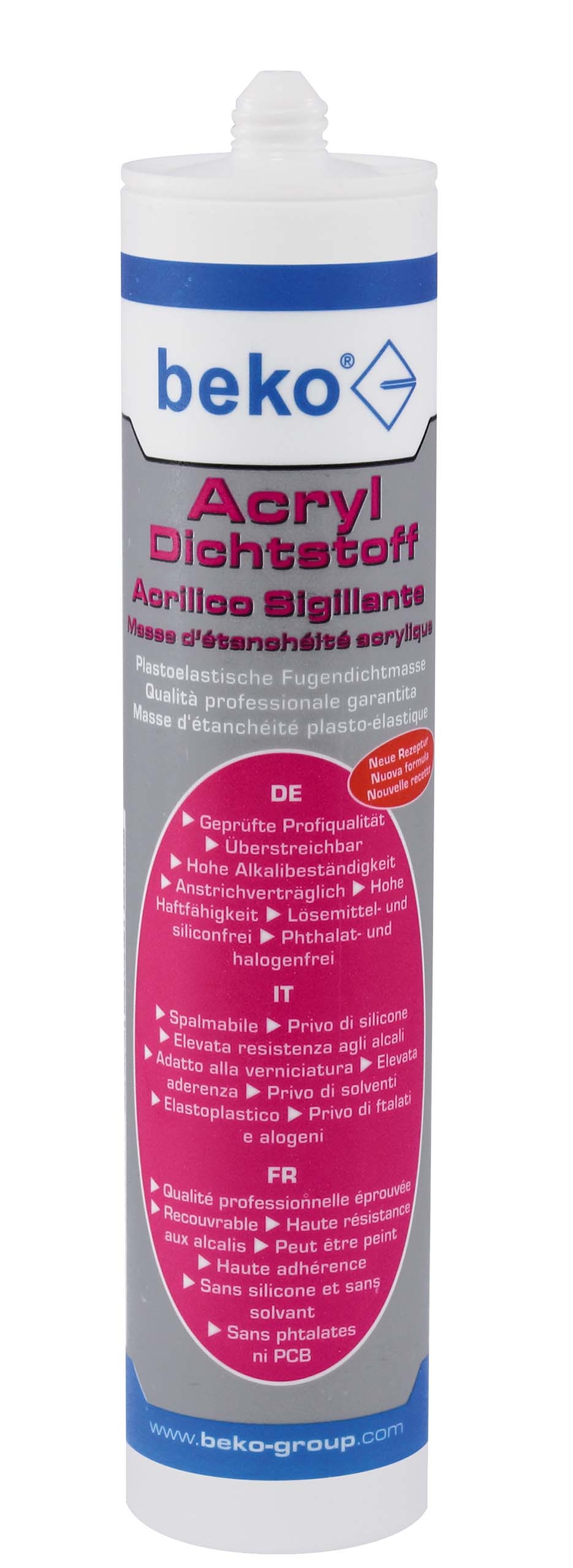 BEKO GMBH - MONHEIM Acryl-Dichtstoff weiß 310ml 