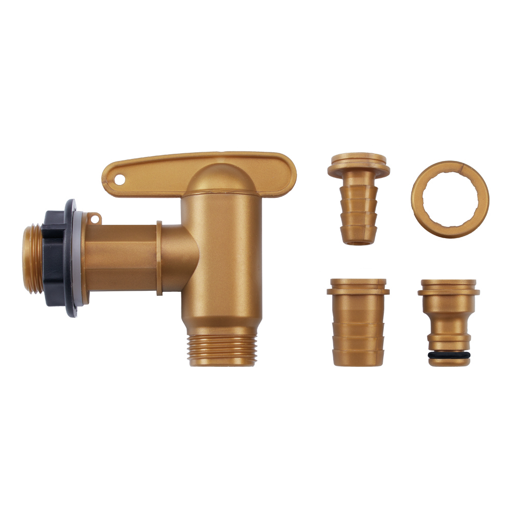 GRAF OTTO GRAF KUNSTSTOFF- Auslaufhahn-Set Aqua Quick 11 tlg. 3/4" messing
