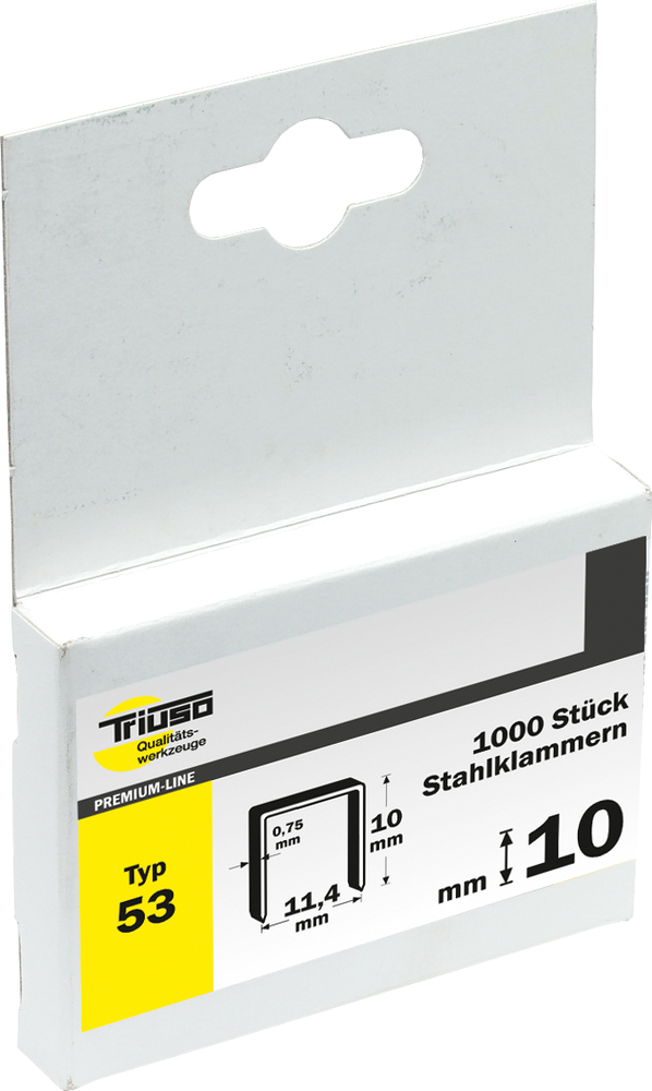 TRIUSO Klammern Typ 53 10 mm 1000 Stck 