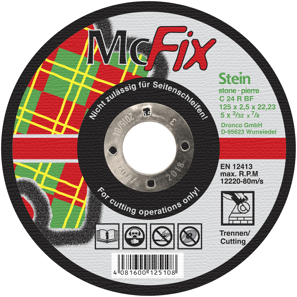 DRONCO Trennsch.Stein Aktion McFix 125mm 10St. 