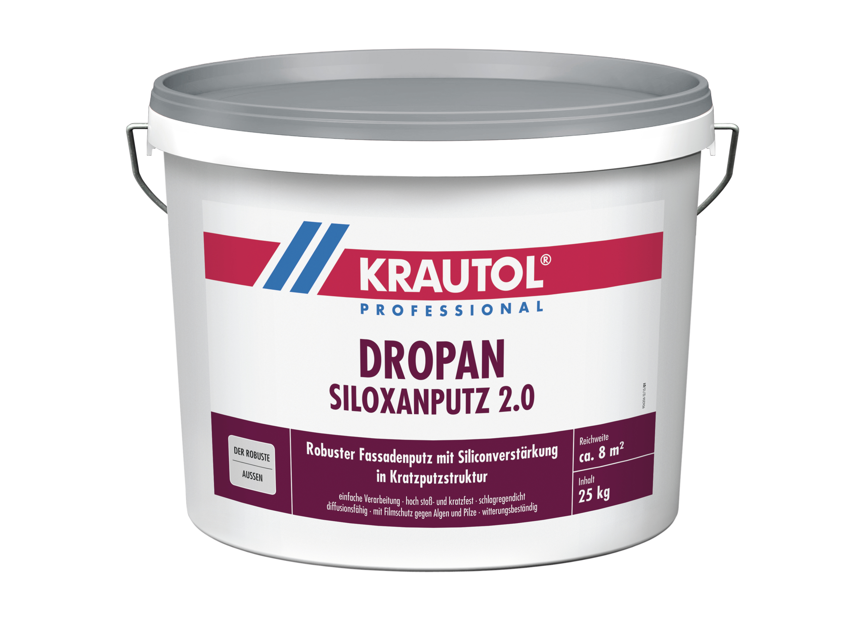 KRAUTOL Siloxanputz Dropan K 3.0 weiß 25kg für Mischmaschine, zzgl. Tönzuschlag