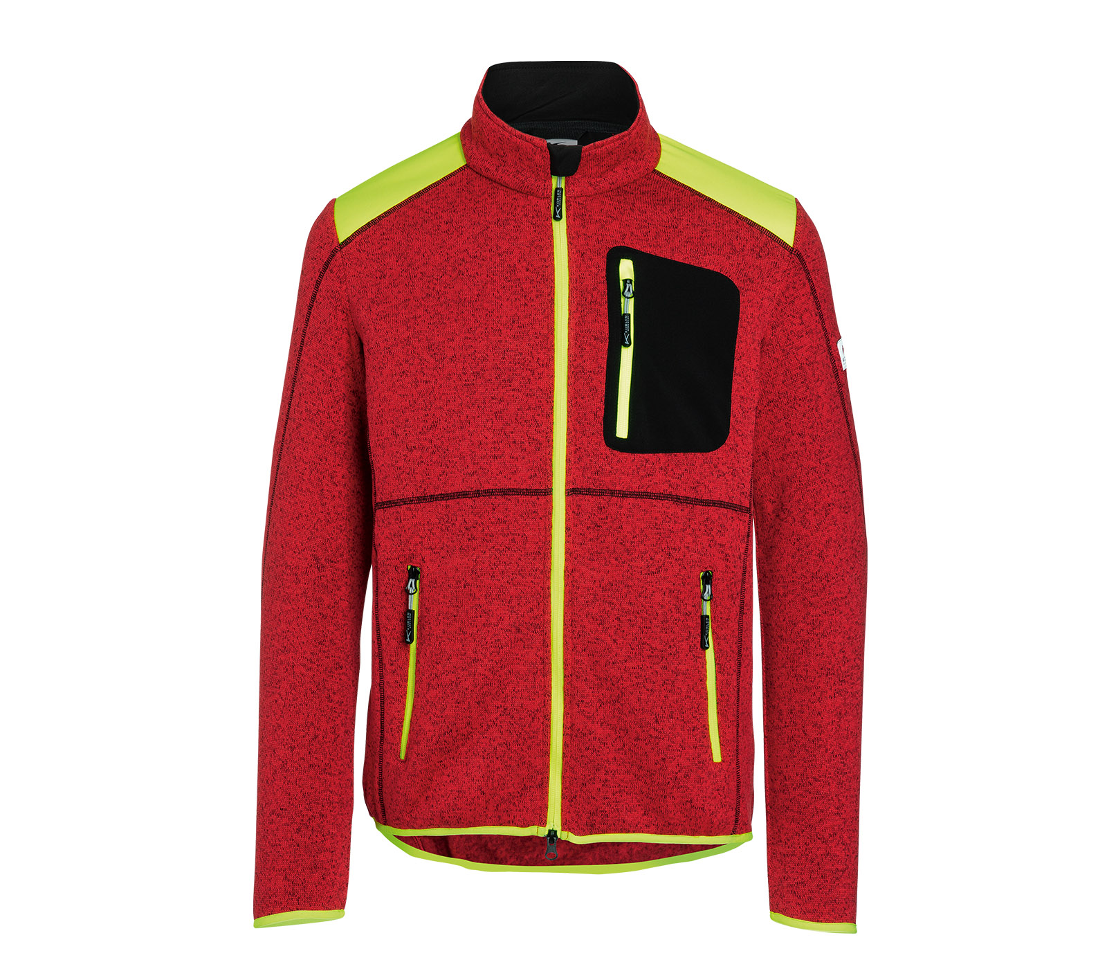 PAUL H. KÜBLER BEKLEIDUNGSWERK GMBH & CO Strickjacke Light Forest rot/wgelb Gr.XL 