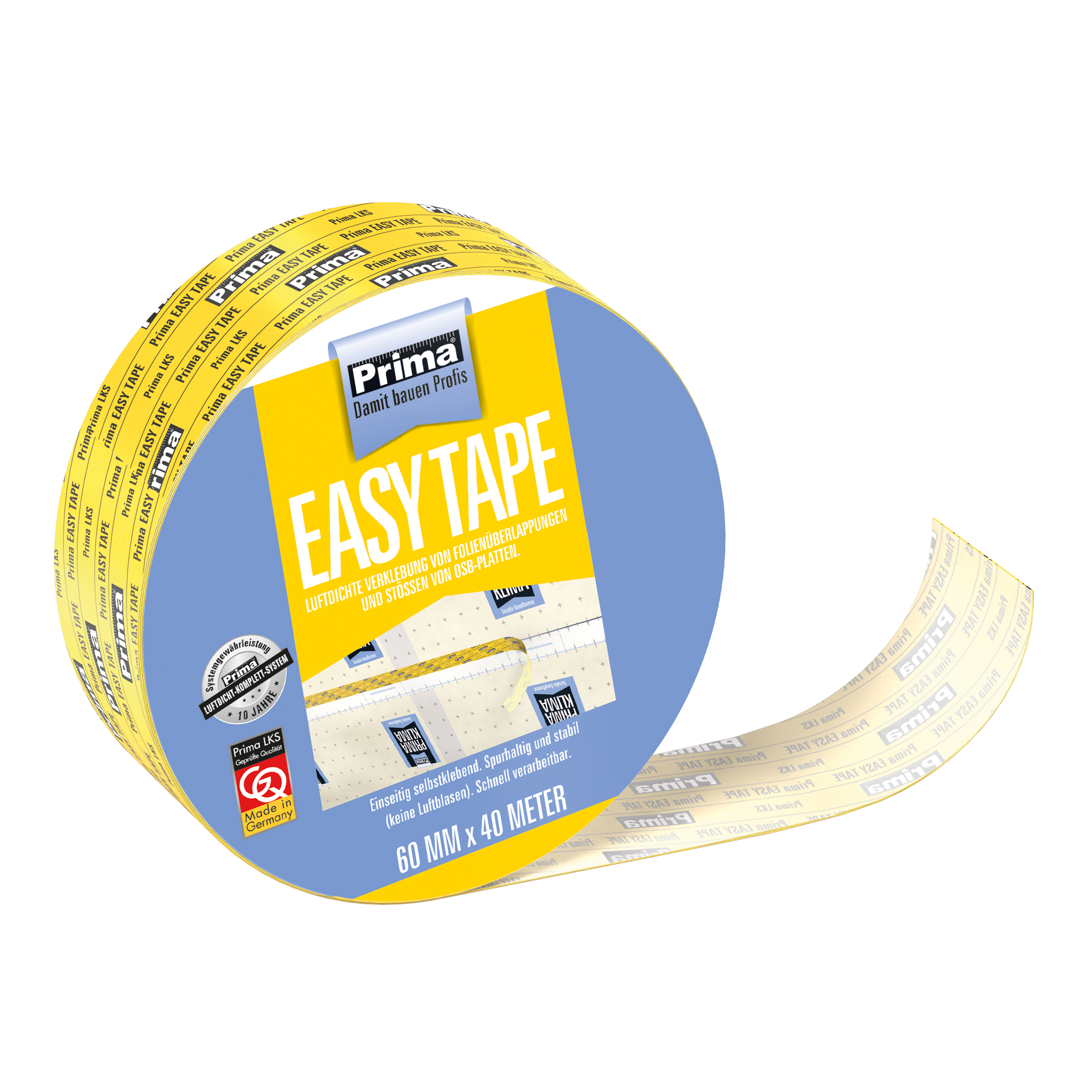 ZL OST Prima Easy Tape gelb 60mm 40m für Überlappungen