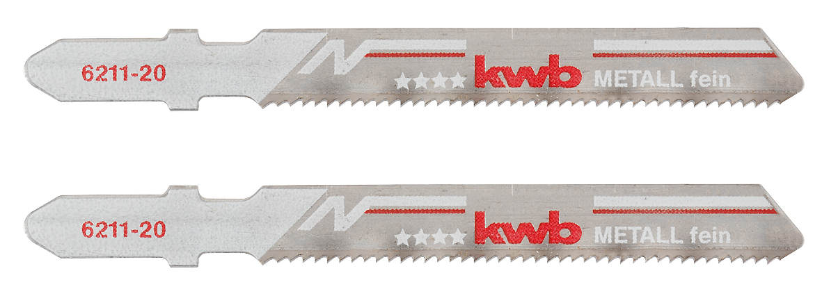 KWB BURMEISTER Stichsägeblätter BiM Metall fein 77 mm (2 Stück) kwb DIY