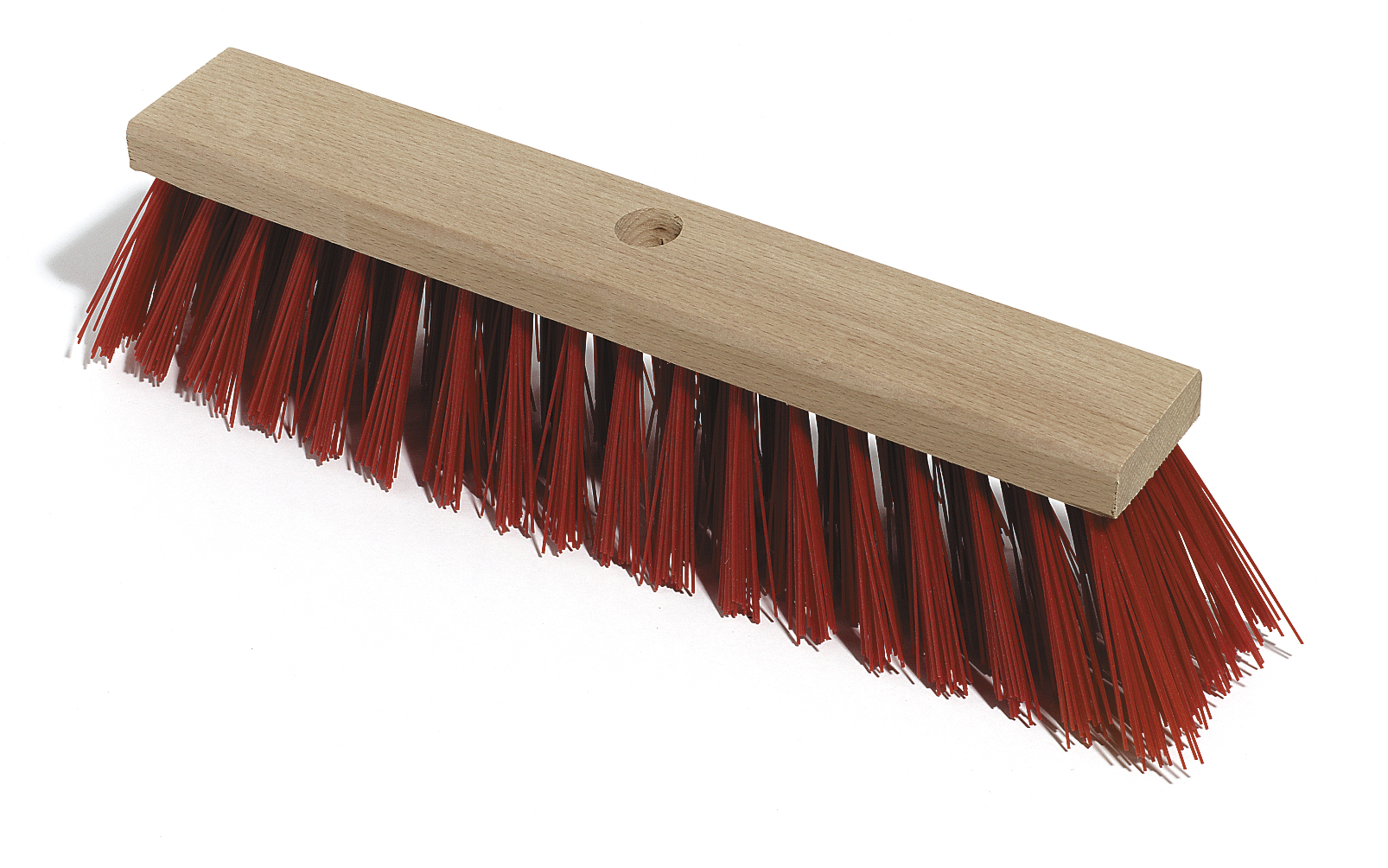 NESPOLI DEUTSCHLAND GMBH Straßenbesen Elaston 50cm Flachholz mit Stielloch 6/24 Reihen
