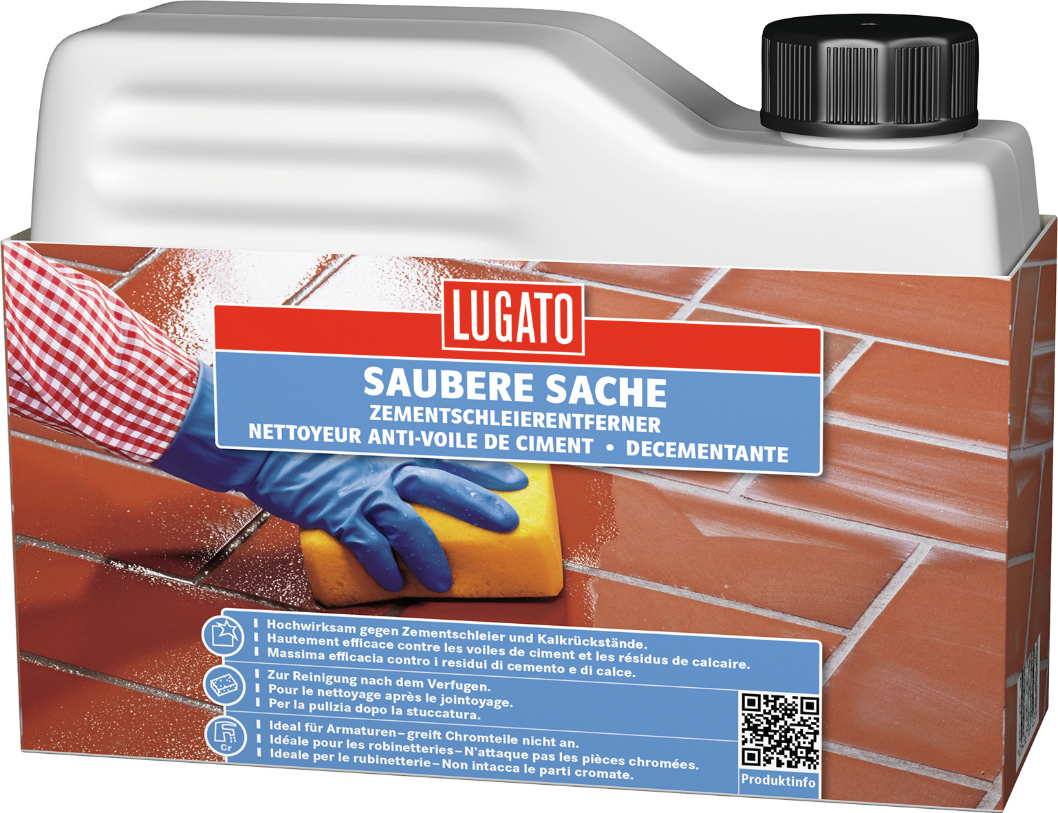 LUGATO CHEMIE Zementschleier Entferner 1 kg Saubere Sache