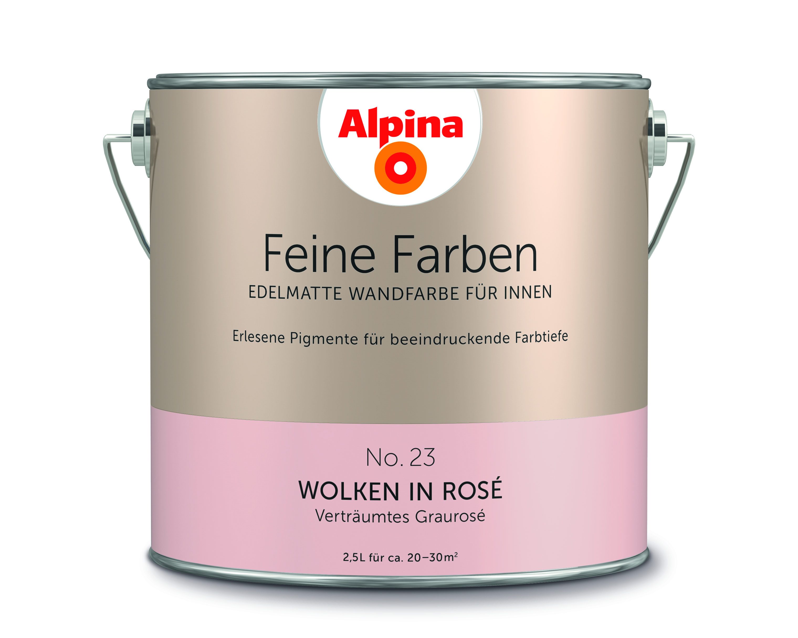ALPINA FARBEN Wandfarbe Wolken in Rosé 2,5l Feine Farben