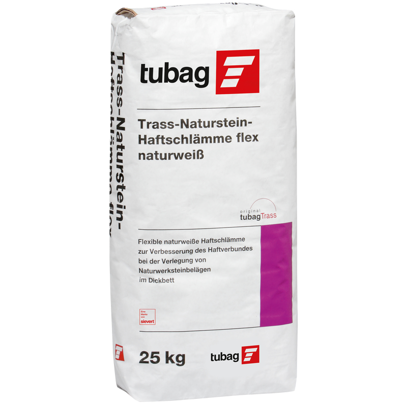 QUICKMIX tubag TNH-flex naturweiß 25kg Trass-Natursteinhaftschlämme