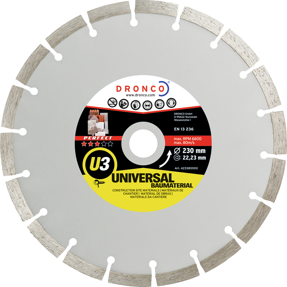 DRONCO Dia-Scheibe Perfect U3 180x2,4x22,23 mm Univ./Allg. Baustellenmaterial Dronco