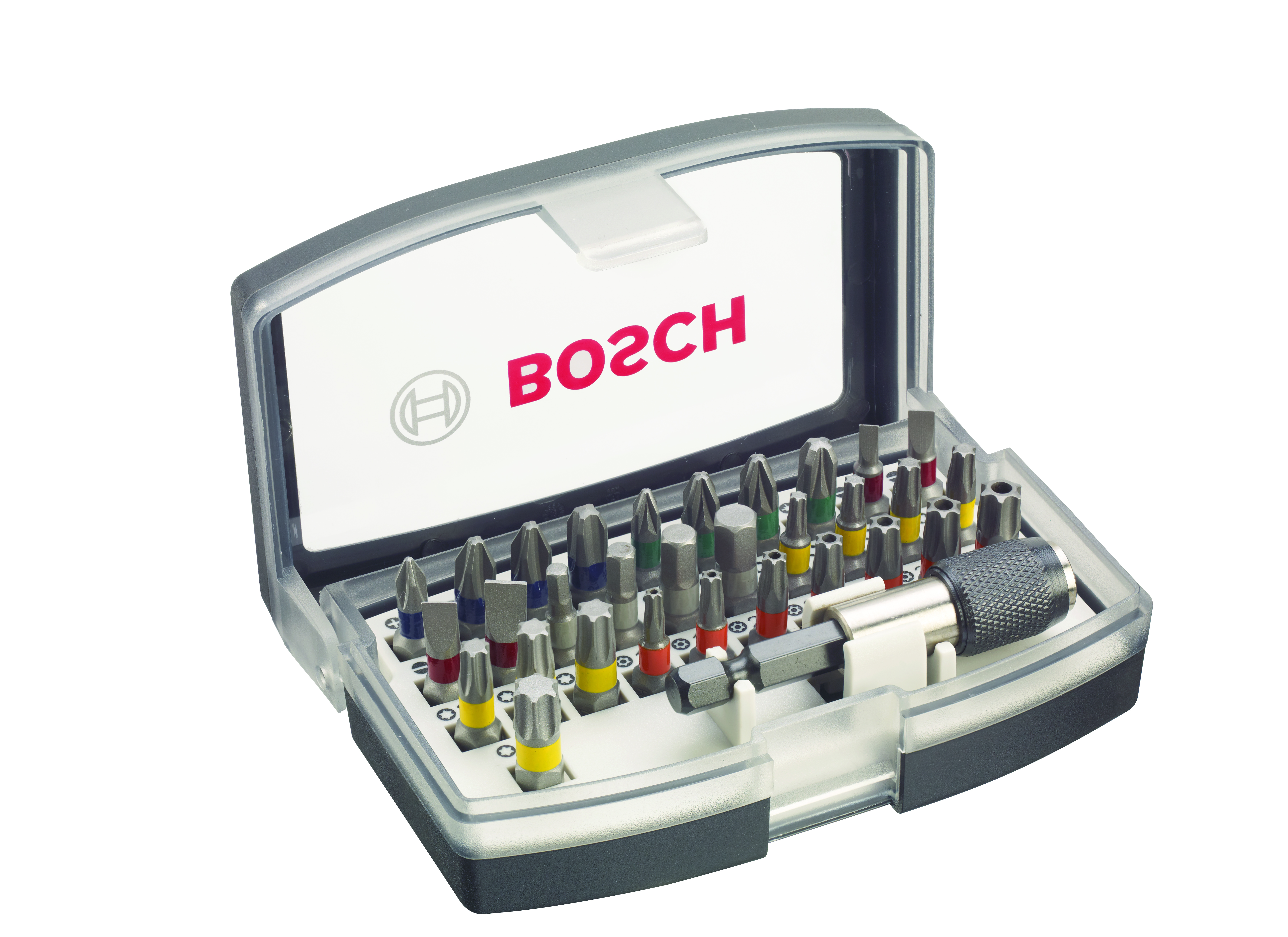 BOSCH Schrauberbit-Set Pro 32-tlg. PH/PZ/SL/HEX/T/TH mit Uni-Halter in Box