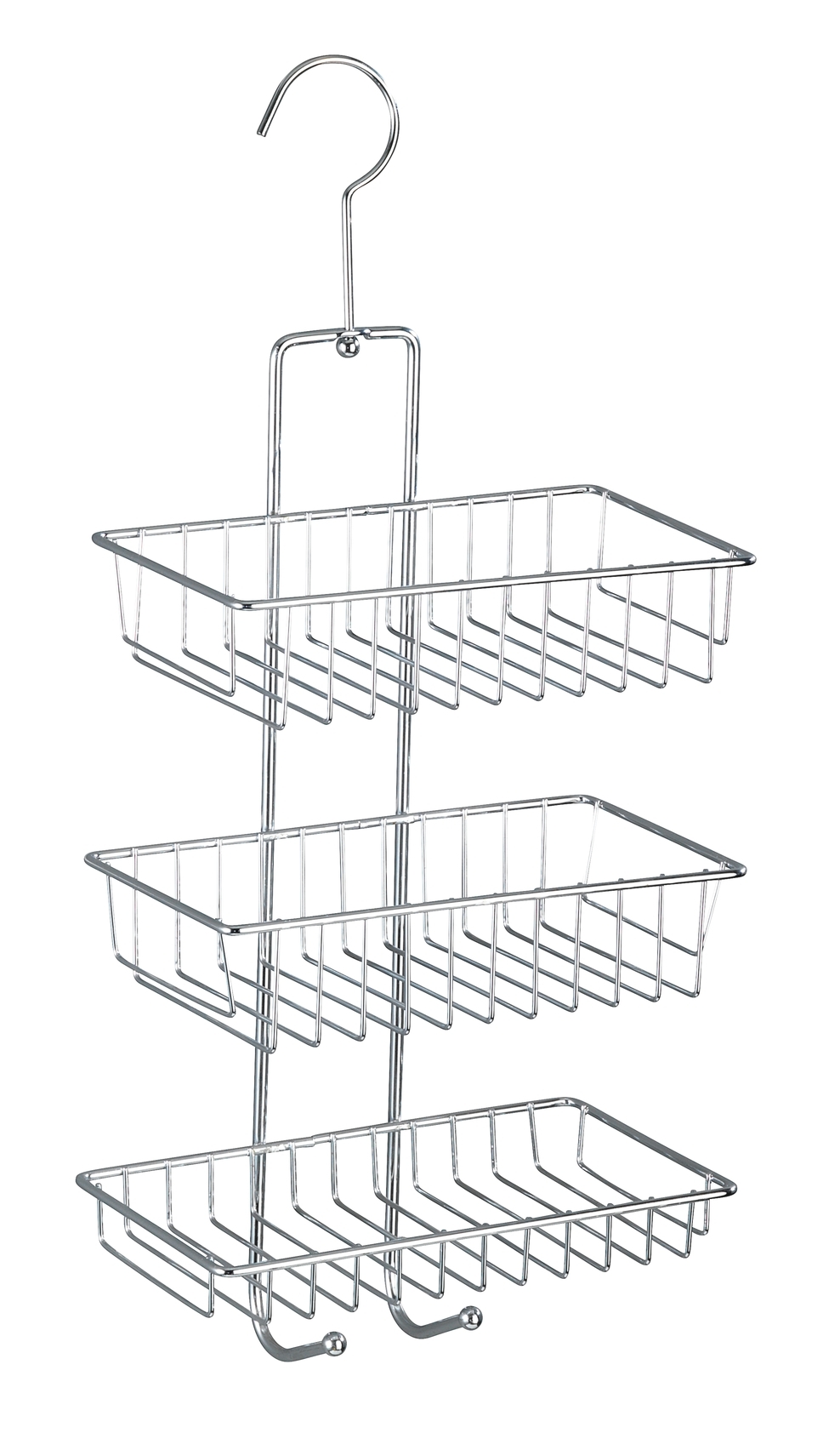 WENKO WENSELAAR GMBH  KG Drahtregal Exclusiv Nivala 3 Etagen viereckig chrom 22x13,5x50 cm