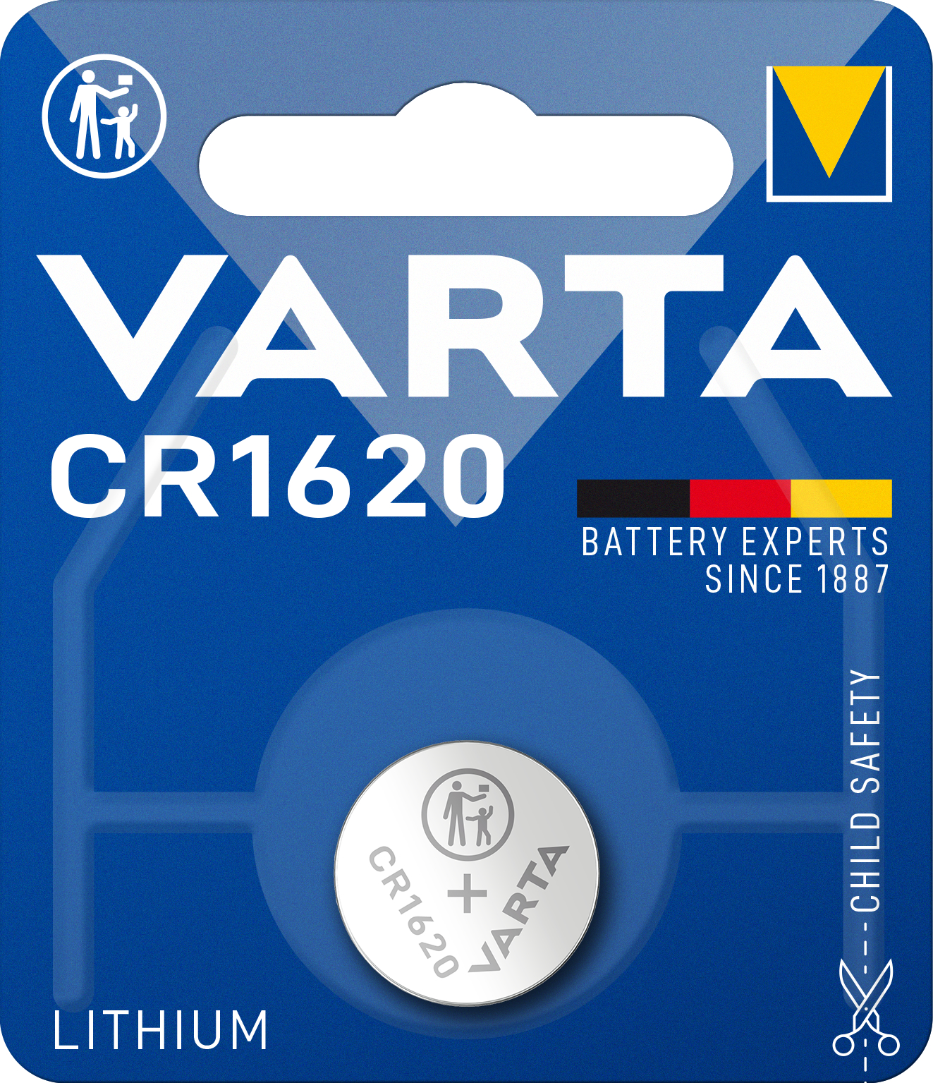 VARTA - Knopfzelle Elec. CR1620 3V Lithium 1er Varta im Blister