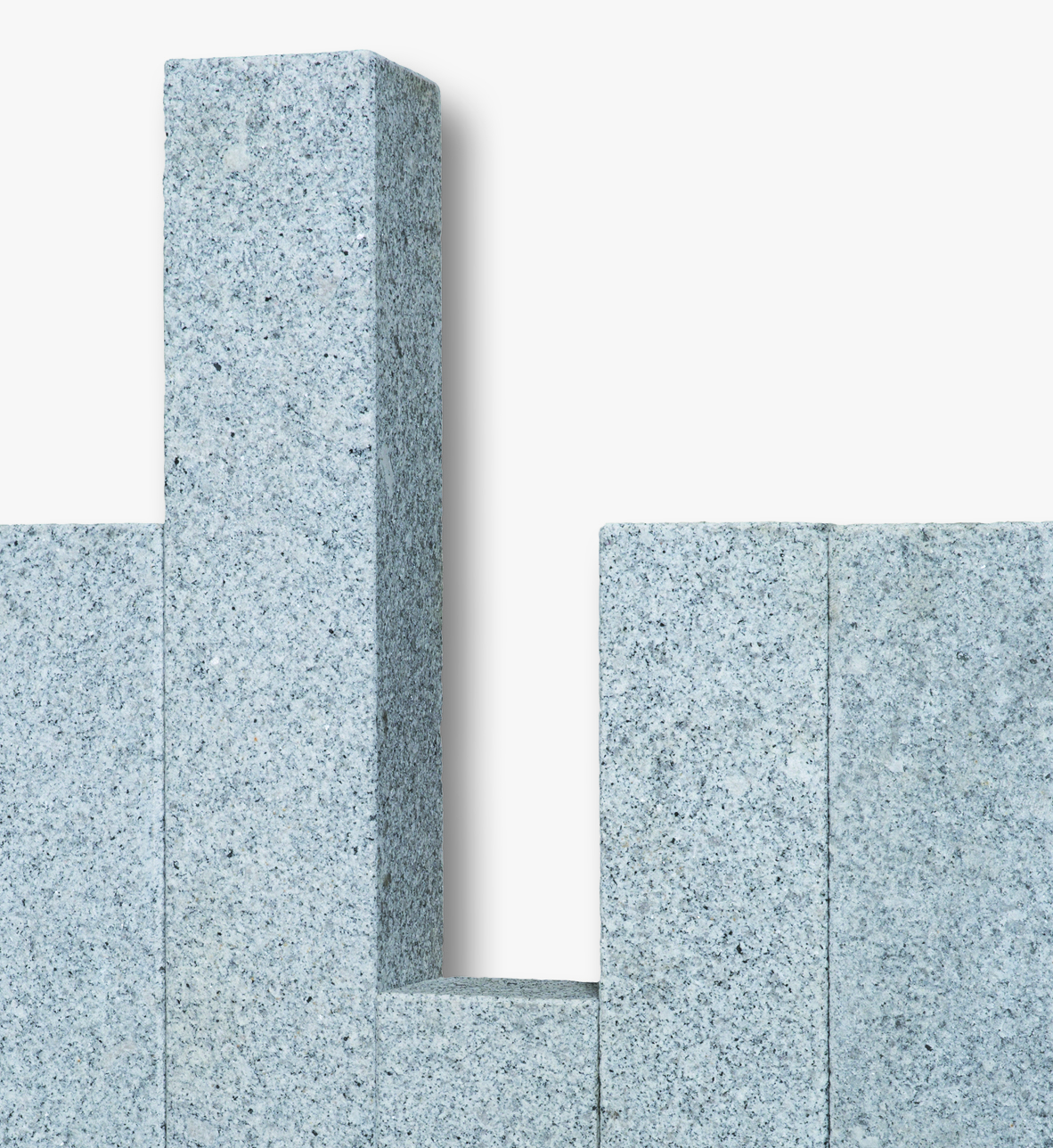 SELTRA NATURSTEINHANDEL GMBH ZENTRALE -  Palisade BRAVO geflammt 12x12x75cm edelgrau Granit China