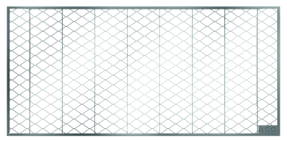 ZL OST ACO Streckmetallrost begehbar 104x40x2 für Lichtschacht 100x40