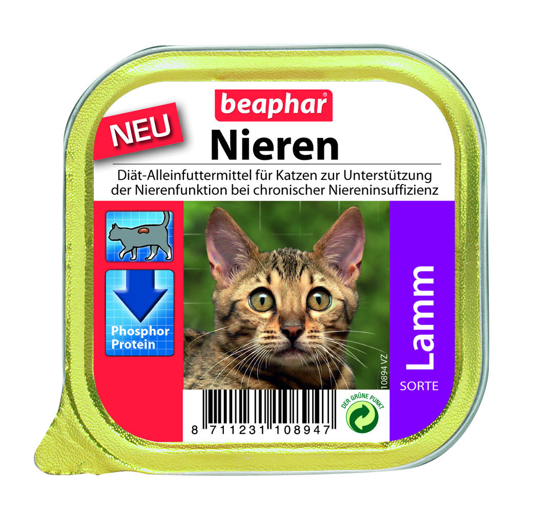 BEAPHAR Nierendiät +Lamm 100g Katze