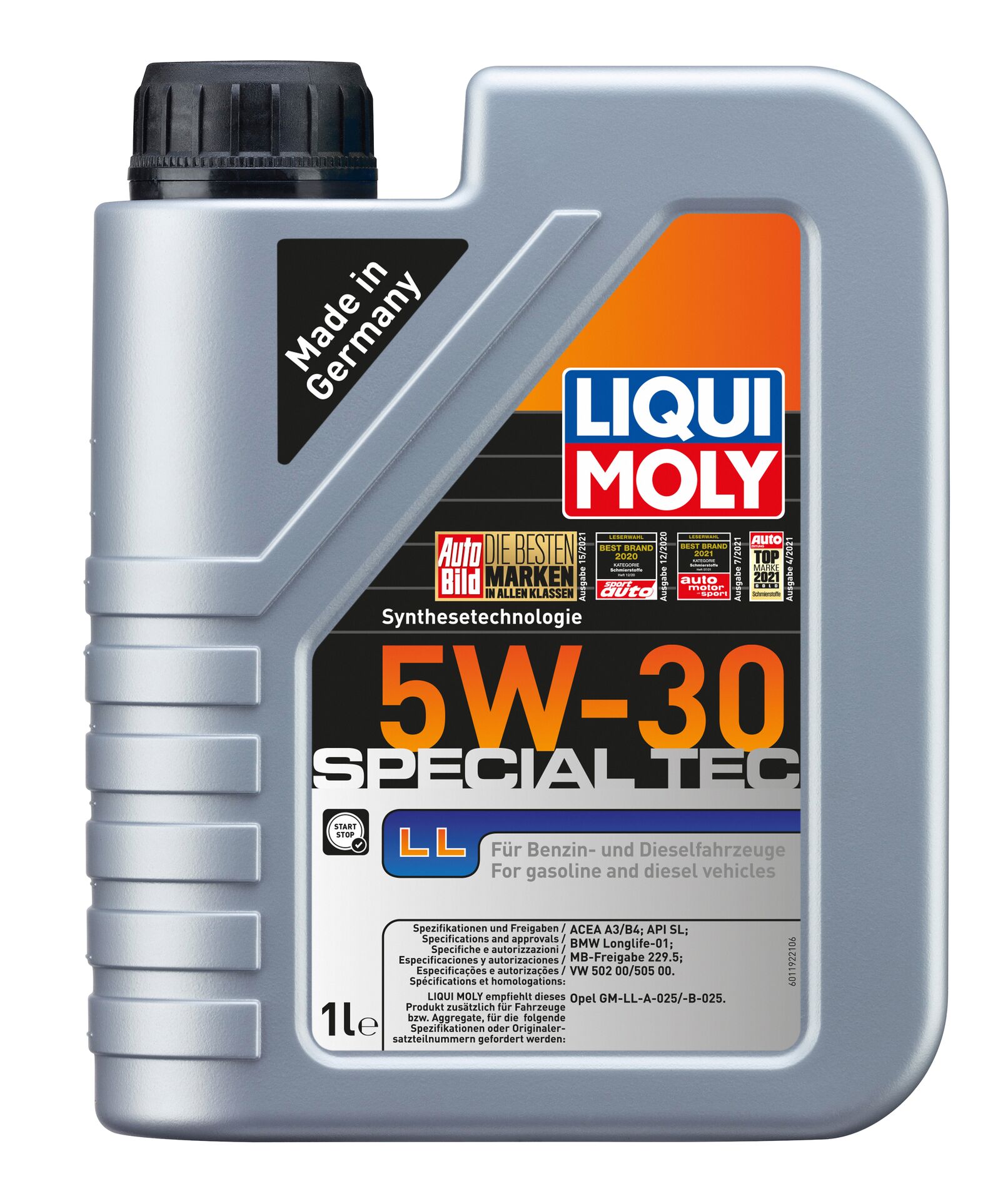 LIQUI-MOLY Motoröl Leichtlauf Special LL 5W-30 1 l 